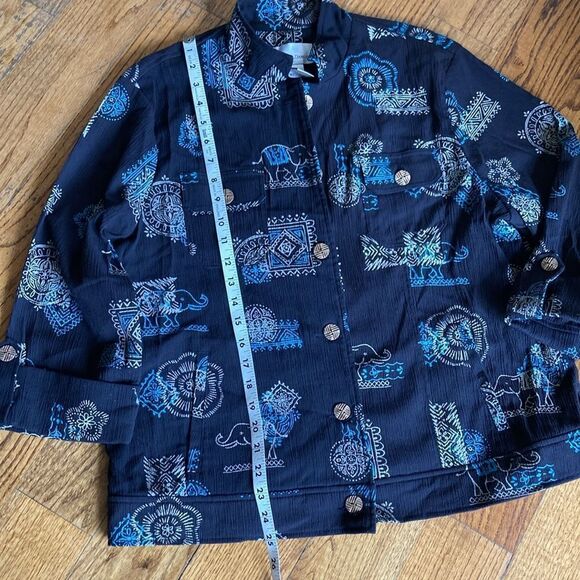 Draper’s & Damon’s Button Up Elephant Jacket Women’s L - Picture 10 of 11